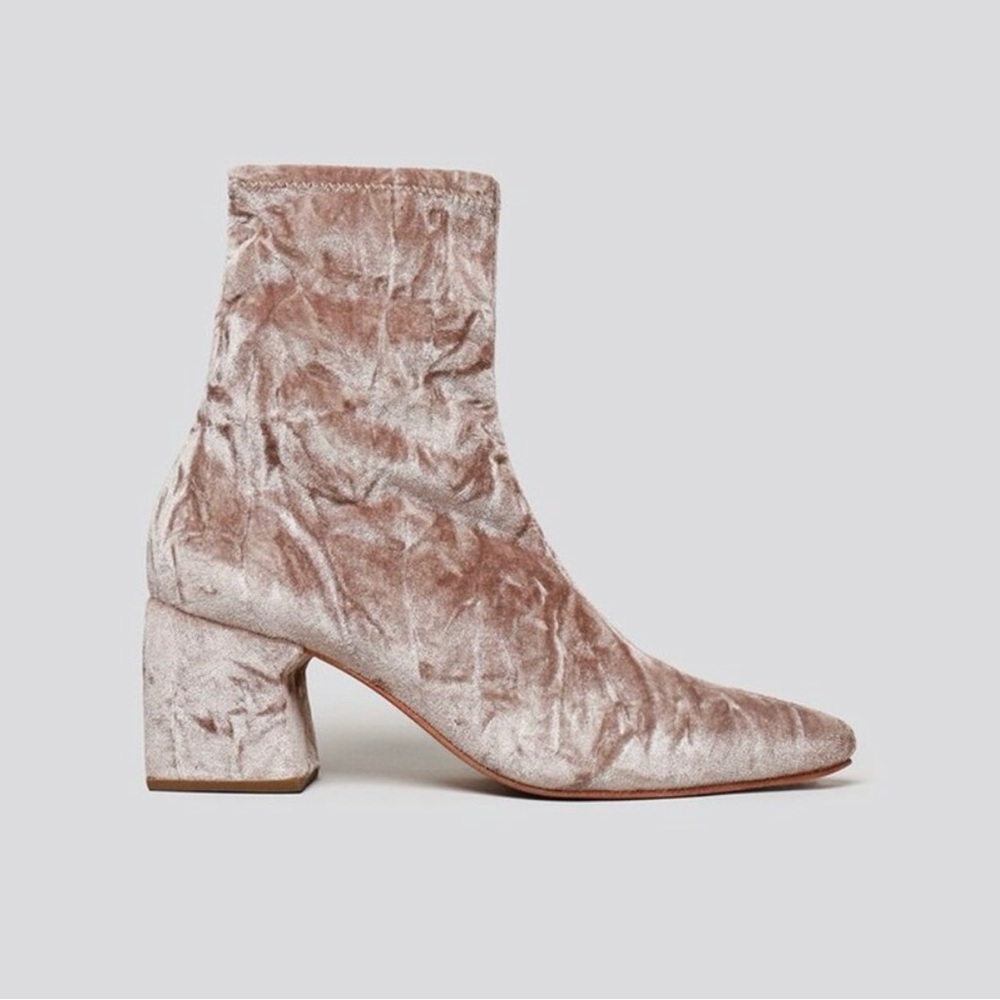 Rachel Comey Zaha Stretch Velvet Boots SIZE 8